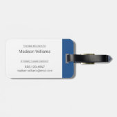 Étiquette À Bagage Logo de la nuit du hockey au Canada (Dos horizontal)