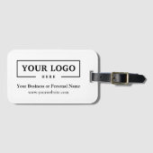 Étiquette À Bagage Logo de l'entreprise personnalisée (Devant Horizontal)
