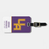 Étiquette À Bagage Logo de l'Université d'Albany Initials (Devant horizontal)