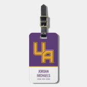 Étiquette À Bagage Logo de l'Université d'Albany Initials (Devant Vertical)