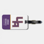 Étiquette À Bagage Logo de l'Université d'Albany Initials (Dos horizontal)