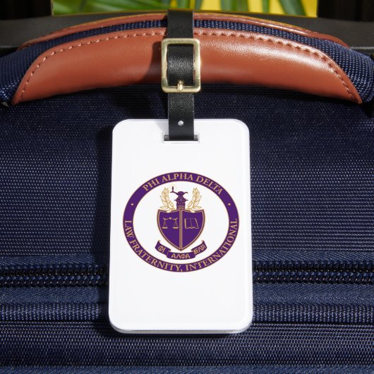 Étiquette À Bagage Logo de Phi Alpha Delta (Insitu Rectoal 2)