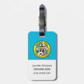 Étiquette À Bagage Logo de Rick de garde forestière de Rick | de (Dos Vertical)