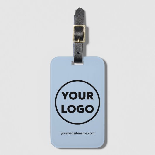 Étiquette À Bagage Logo de votre entreprise et site Web d'entreprise (Devant Vertical)