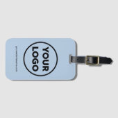 Étiquette À Bagage Logo de votre entreprise et site Web d'entreprise (Devant Horizontal)