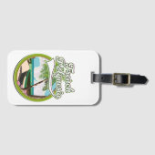 Étiquette À Bagage Logo de voyage de la Polynésie française. (Devant Horizontal)