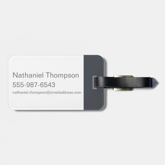 Étiquette À Bagage Logo de Wonkavision (Dos horizontal)