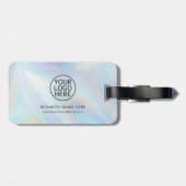 Étiquette À Bagage Logo d'entreprise moderne Personnalisé (Dos horizontal)