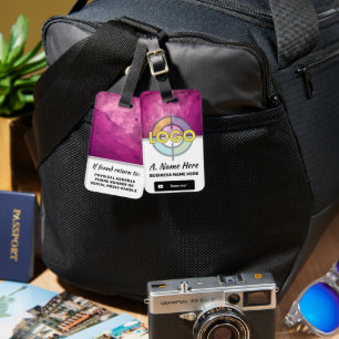 Étiquette À Bagage Logo d'entreprise personnalisé de marque en pierre