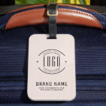 Étiquette À Bagage Logo d'entreprise personnalisée moderne marque com<br><div class="desc">Logo d'entreprise personnalisée moderne marque commerciale</div>