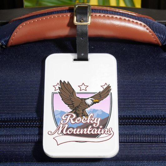Étiquette À Bagage logo des montagnes Rocheuses (Insitu Rectoal 2)