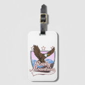 Étiquette À Bagage logo des montagnes Rocheuses (Devant Vertical)