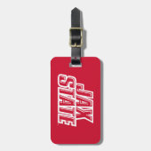 Étiquette À Bagage Logo d'état de Jacksonville State University JAX S (Devant Vertical)