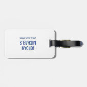 Étiquette À Bagage Logo du mot-symbole de l'Université Eastern Illino (Dos horizontal)