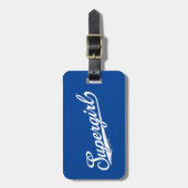 Étiquette À Bagage Logo du nom étoilé Supergirl Baseball (Devant Vertical)