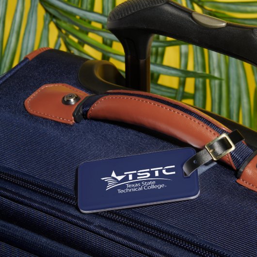 Étiquette À Bagage Logo du Texas State Technical College (Insitu Rectoal 3)