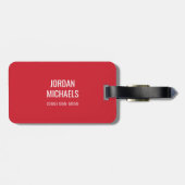 Étiquette À Bagage Logo du Texas State Technical College (Dos horizontal)