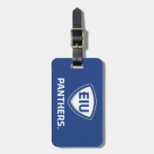 Étiquette À Bagage Logo Eastern Illinois Panthers Shield & Wordmark (Devant Vertical)