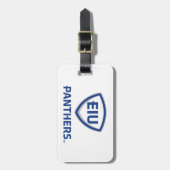 Étiquette À Bagage Logo Eastern Illinois Panthers Shield & Wordmark (Devant Vertical)