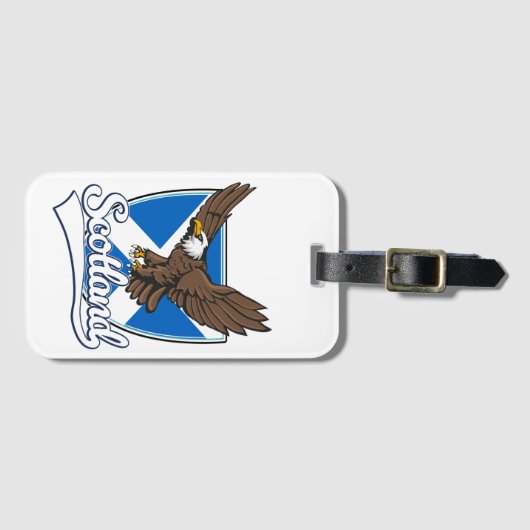 Étiquette À Bagage Logo écossais de voyage (Devant Horizontal)