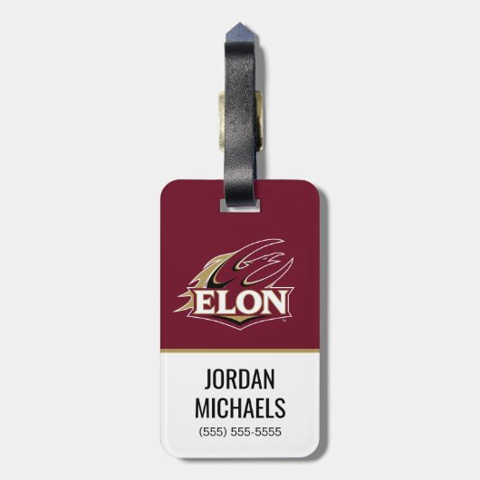 Étiquette À Bagage Logo Elon Phoenix (Dos Vertical)