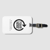 Étiquette À Bagage Logo Entreprise personnalisée (Devant Horizontal)