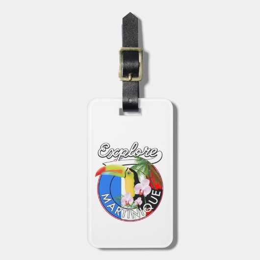 Étiquette À Bagage Logo Martinique Travel (Devant Vertical)