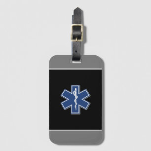 Étiquette À Bagage Logo Médicale d'urgence