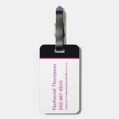 Étiquette À Bagage Logo Poisons Pretty (Dos Vertical)