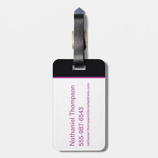 Étiquette À Bagage Logo Poisons Pretty (Dos Vertical)