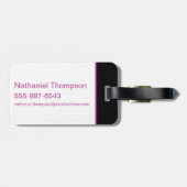 Étiquette À Bagage Logo Poisons Pretty (Dos horizontal)