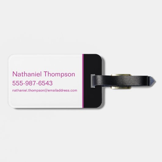 Étiquette À Bagage Logo Poisons Pretty (Dos horizontal)