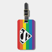 Étiquette À Bagage Logo Rainbow Superman (Devant Vertical)