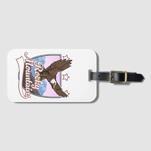 Étiquette À Bagage Logo Rocky Mountains (Devant Horizontal)