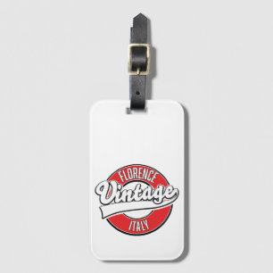 Étiquette À Bagage logo style vintage de florence italie