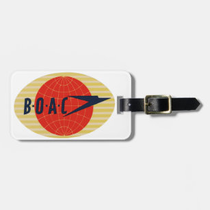 Étiquette À Bagage Logo vintage de ligne aérienne de BOAC