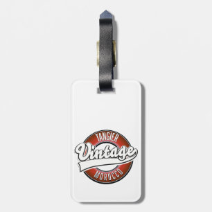 Étiquette À Bagage Logo vintage de Tanger maroc