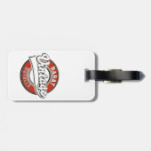 Étiquette À Bagage Logo vintage Rabat Maroc (Dos horizontal)