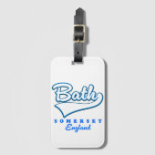 Étiquette À Bagage Logo voyage de Bath Somerset (Devant Vertical)