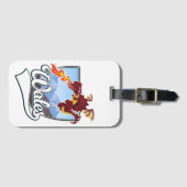 Étiquette À Bagage logo Wales Dragon (Devant Horizontal)