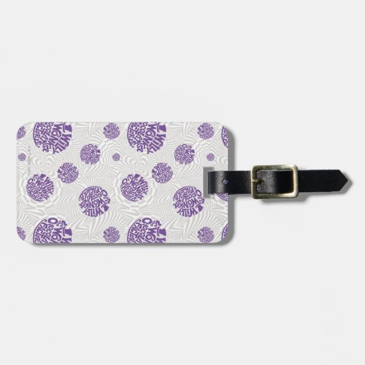 Étiquette À Bagage Logo Willy Wonka Psychedelic Graphisme (Devant horizontal)