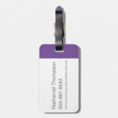 Étiquette À Bagage Logo Willy Wonka Psychedelic Graphisme (Dos Vertical)