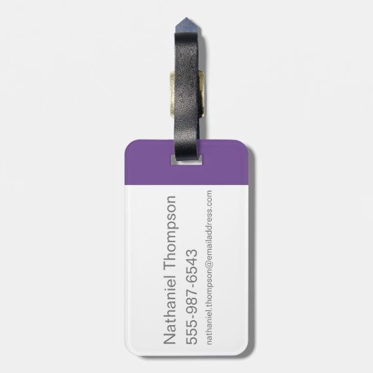 Étiquette À Bagage Logo Willy Wonka Psychedelic Graphisme (Dos Vertical)