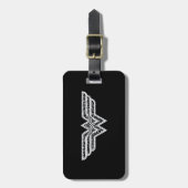 Étiquette À Bagage Logo Wonder Woman Paisley (Devant Vertical)