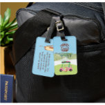 Étiquette À Bagage Logos du club de la Ligue Pittoresque de golf<br><div class="desc">Trois cents de ces étiquettes de sacs de golf ou de bagages sont avec une Dames Nine Hole League portant le logo de leur club à utiliser comme étiquettes de sacs. Cette version, maintenant avec un logo générique, a une adresse standard au dos. Toute question de design n'a qu'à envoyer...</div>