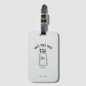 Étiquette À Bagage Loin shaker de sel - fond (Devant Vertical)