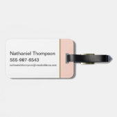 Étiquette À Bagage Lola Bunny Yoga Lotus Pose (Dos horizontal)