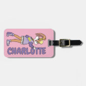 Étiquette À Bagage Lola TUNE SQUAD™ Varsity Heart (Devant horizontal)