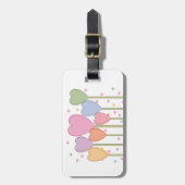 Étiquette À Bagage Lollipops de coeur lunaire (Devant Vertical)