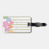 Étiquette À Bagage Lollipops de coeur lunaire (Dos horizontal)